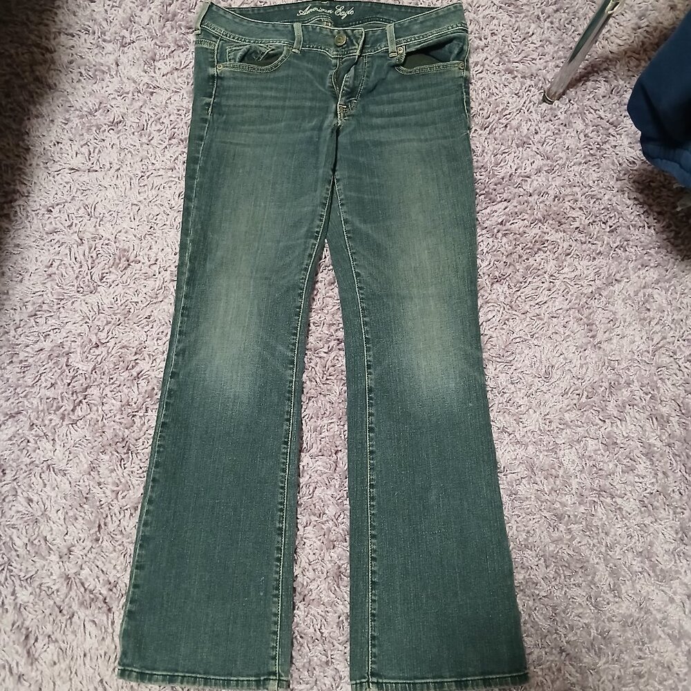 American Eagle Stretch Original Boot Cut Jeans Size 12